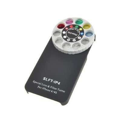 Funny Special Lens and Filter Turret Camera Phone Case for Apple iPhone 4 and 4S