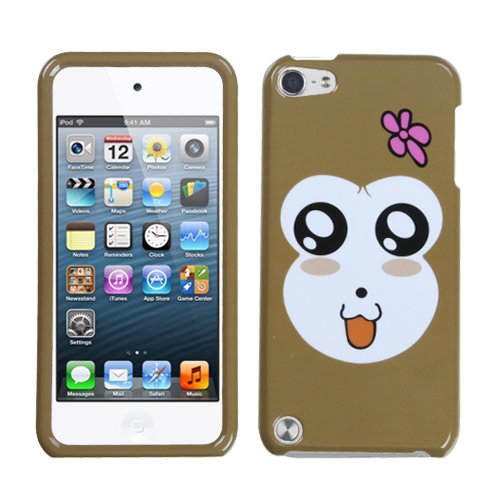 Brown Joyful Monkey Hard Cover Case for Apple iPod Touch 5 5th Gen
