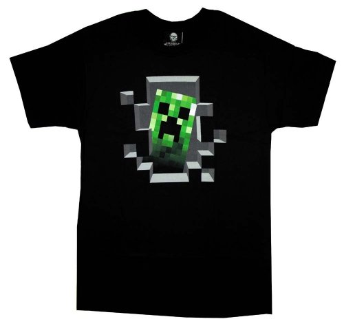 Minecraft Creeper Inside Funny Video Game T-Shirt Tee Select Shirt Size: X-Large