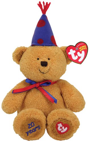 Ty Laughter – 20th Anniversary Bear with Blue Hat Ty Laughter – 20th Anniversary Bear with Blue Hat