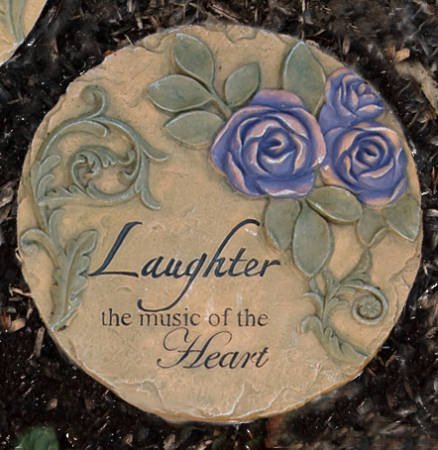 Decorative Garden Plaque Stepping Stone – “Laughter…”