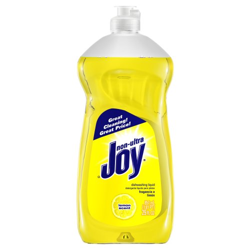 Joy Non-Ultra Dishwashing Liquid, Lemon Scent, 29 Ounce (Pack of 5)
