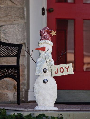 Joyful Snowman Statue