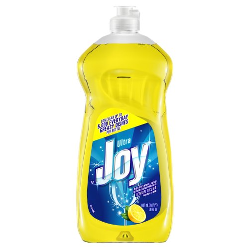 Joy Ultra Dishwashing Liquid, Lemon Scent, Yellow, 30 Ounce (Pack of 5)