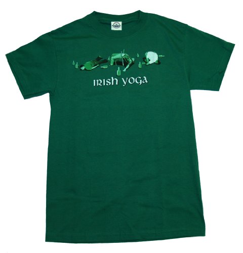 Funny Irish Yoga T-shirt St. Patrick’s Day Tee Green – Med