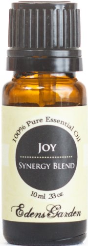 Joy Synergy Blend Essential Oil- 10 ml (Bergamot, Geranium, Jasmine, Lemon, Mandarin, Palmarosa, Roman Chamomile, Rose, Rosewood, Sweet Orange and Ylang Ylang)