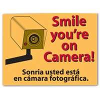 Smile Your On Camera Sign, 9″ x 12″