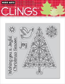 Joyful Christmas Season Cling Stamps (Set Of 6) (Hero Arts)