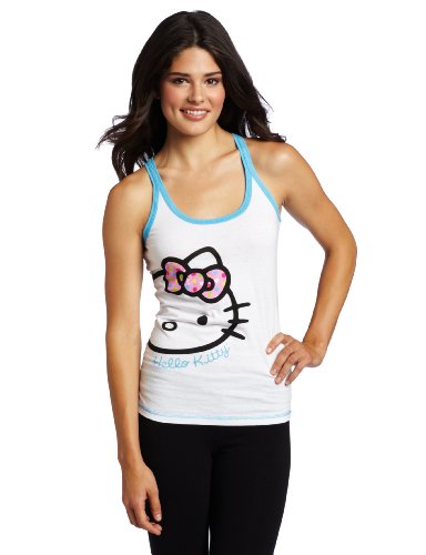 Hello Kitty Juniors Joyful Tune Kitty Print Short, White, Medium