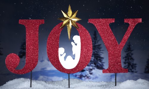 Joy Inspirational Holiday Garden Stakes Nativity By Collections Etc
