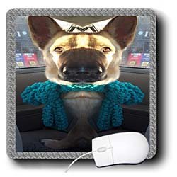Sandy Mertens Dog Designs – Funny and Weird German Shepherd Photo – Mouse Pads