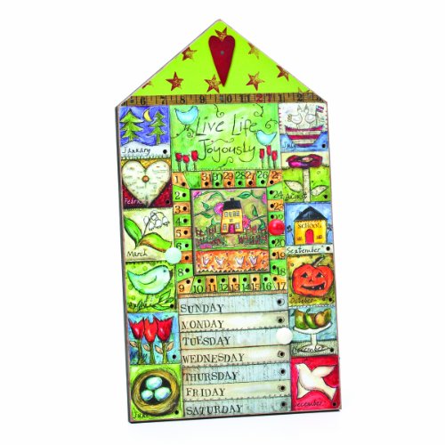Joyful Nest by DEMDACO Live Life Joyously Perpetual Calendar