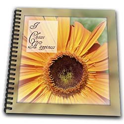 Framed I Choose Happiness Flower Inspirational Quotes – Drawing Book 8 Inch X 8 Inch
