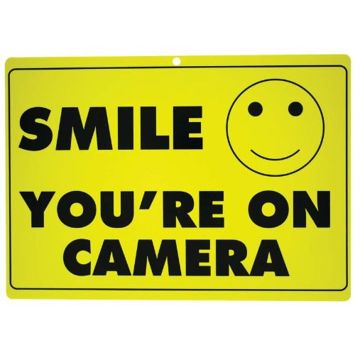 New SMILE YOU’RE ON CAMERA Yellow Business Security Sign CCTV Video Surveillance – ONE SIGN New SMILE YOU’RE ON CAMERA Yellow Business Security Sign CCTV Video Surveillance – ONE SIGN