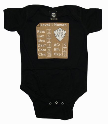 Level One Human Funny RPG Video Game Baby Creeper Romper Snapsuit Snapsuit Size: 12-18 Months Level One Human Funny RPG Video Game Baby Creeper Romper Snapsuit Snapsuit Size: 12-18 Months