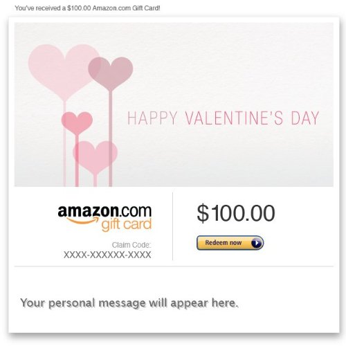Amazon Gift Card – E-mail – Happy Valentine’s Day (Pink) Amazon Gift Card – E-mail – Happy Valentine’s Day (Pink)