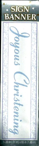 Joyous Christening Giant Sign Banner