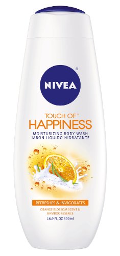 Nivea Touch Of Happiness Moisturizing Body Wash, Orange Blossom, 16.9-Ounce Bottles (Pack of 3)