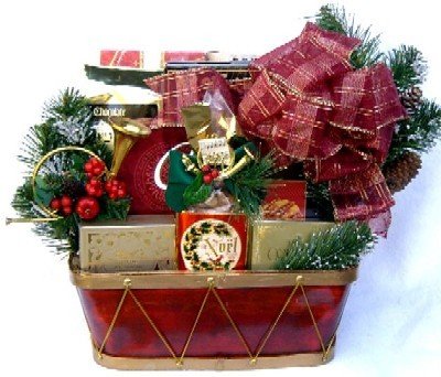 Joyous and Jolly Holiday Theme Christmas Gift Basket | Men’s Christmas Gift or Women’s Christmas Gift