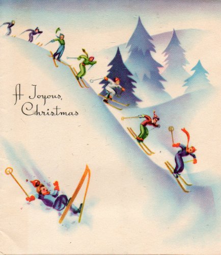 A JOYOUS CHRISTMAS, Vintage Card, Made in the USA, 1947