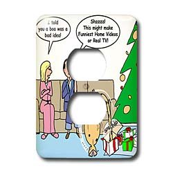 Rich Diesslins Funny Christmas Cartoons – Bad Christmas Present Idea – Funniest Home Videos – Light Switch Covers – 2 plug outlet cover