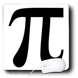 EvaDane – Funny Pictures – Pi Symbol, Black – Mouse Pads