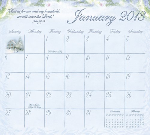 Legacy of Faith 2013 Magnetic Calendar Pad, Joyful Blessings (MCP9152)
