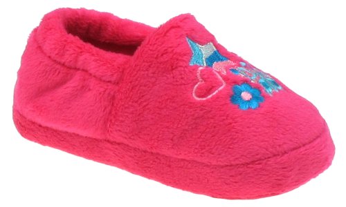 Capelli New York Moccasin With Joyful Universe Toddler Girls Indoor Slipper Pink Combo Small