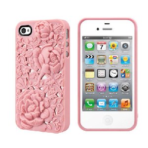 SwitchEasy SW-BLO4S-P Avant-garde Hard Case for iPhone 4 & 4S – 1 Pack – Case – Retail Packaging – Blossom – Pink