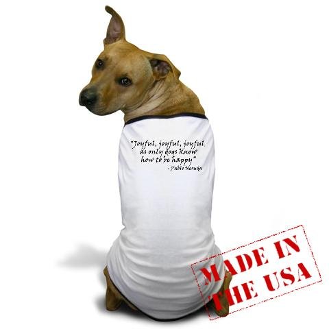 Joyful Text Dog Dog T-Shirt by CafePress