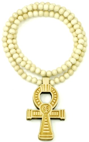 ANKH(Joy Of Life) New Good Wood Goodwood Maple Natural Wood Pendant Replica Necklace Piece Positive Spirit Magic Power Circle Egyptian Positive Power Of Joyous Life