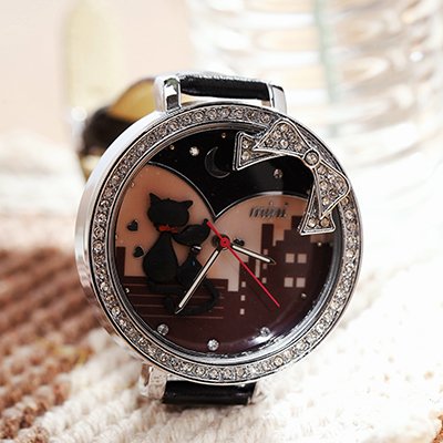 Handmade Polymer Clay Watch – Joyful Kitty