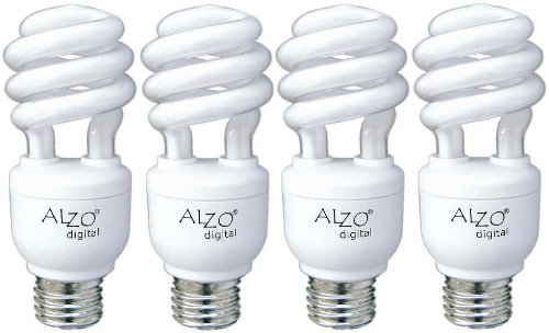 ALZO Joyous Light 15W Full Spectrum Daylight CFL Light Bulb 5500K – Pack of 4