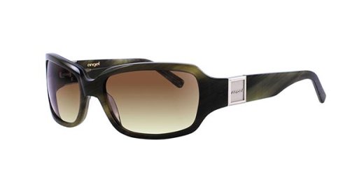 Angel Joyous Olive Horn Olive Lens Sunglasses