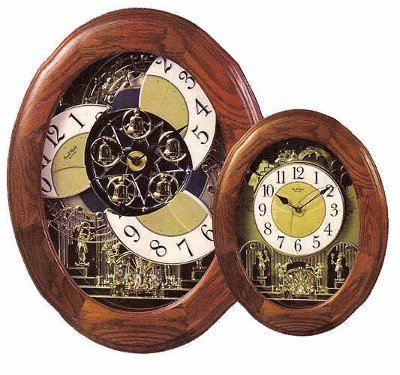 Joyful Nostalgia Oak by Rhythm Clocks Joyful Nostalgia Oak by Rhythm Clocks