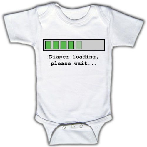 Diaper loading, please wait – Funny Baby One-piece Bodysuit 6 – 12 Months