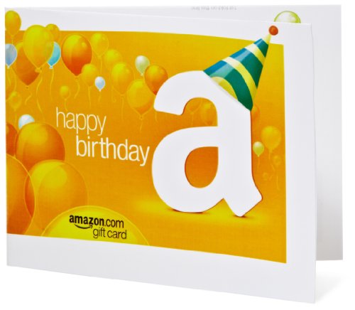 Amazon Gift Card – Print – Happy Birthday (Balloons)