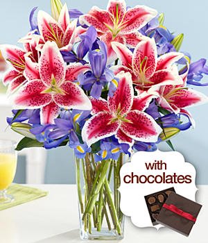 Joyful Bouquet With Chocolates – Flowers