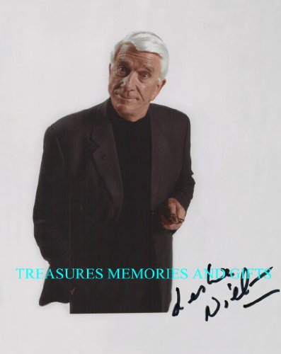 LESLIE NIELSEN SIGNED AUTOGRAPHED 8×10 RP PHOTO FUNNY ACTOR NEILSEN