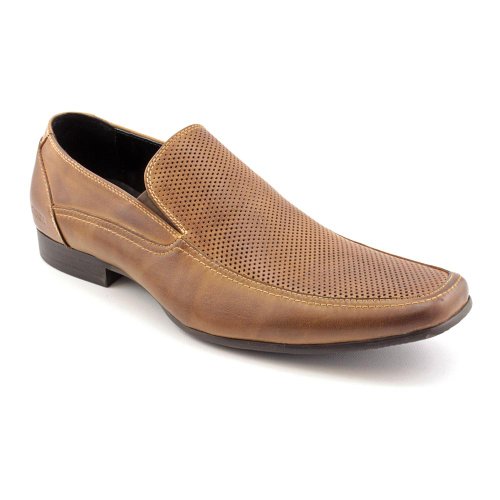 Kenneth Cole Reaction Joy Ride Mens Size 9.5 Brown Leather Loafers Shoes