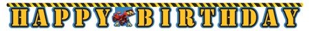 Creative Converting Under Construction Happy Birthday Jointed Letter Banner