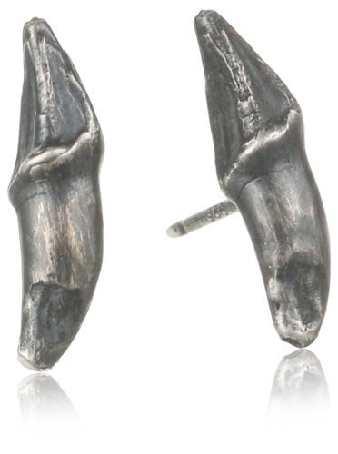 Melissa Joy Manning Criminal 737 Sterling Silver Flying Fox Claw Post Stud Earrings