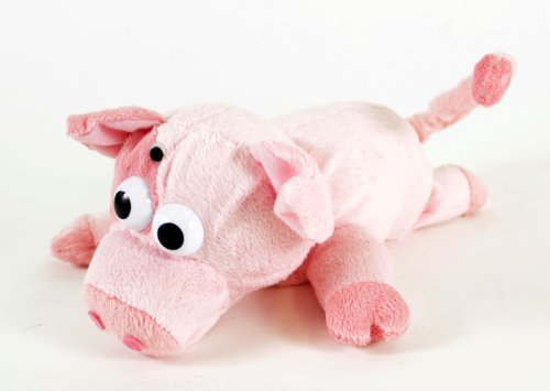 Pink Color Pig LOL Rollover Laughing Plush Toy, Battery Operated