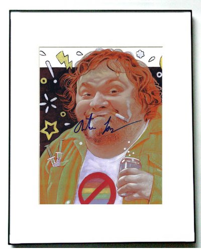 Artie Lange Autographed Signed Funny Smoking & Drinking Photo Artie Lange Autographed Signed Funny Smoking & Drinking Photo