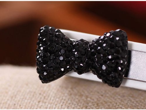 Bow 3.5mm Dustproof Plug Earphone Cover Stopper for iPhone 5 4 iPad iPod Touch