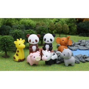 Iwako Japanese Puzzle Take Apart Erasers Zoo Animals Set of 7 Iwako Japanese Puzzle Take Apart Erasers Zoo Animals Set of 7