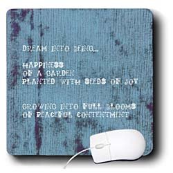 Patricia Sanders Inspirations – Blue Tie Dye Happiness Poem Inspirational Quotes Poetry – Mouse Pads
