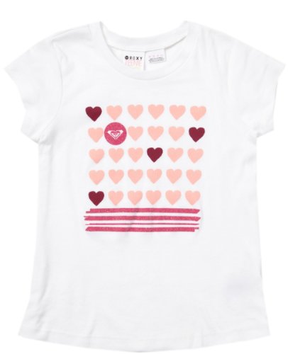 Roxy Girls Shout Your Smile Tee (2T-6X) White, 3T