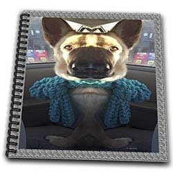 Funny and Weird German Shepherd Photo – Drawing Book 8 Inch X 8 Inch