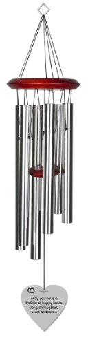 Chimesofyourlife wed-laughter & tears-heart-27-silver Laughter and Tears Wedding Wind Chime, 27-Inch, Silver Chimesofyourlife wed-laughter & tears-heart-27-silver Laughter and Tears Wedding Wind Chime, 27-Inch, Silver